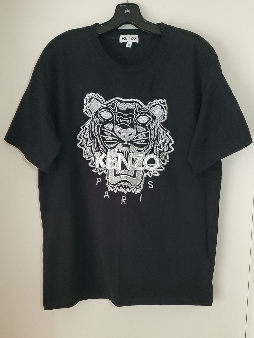 Kenzo Black Cotton Tiger Shirt